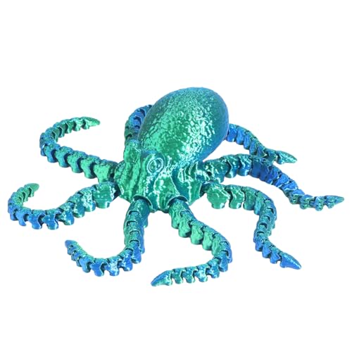 Pulpo Articulado Impreso En 3D – Juguete De Animales De Pulpo Impreso En 3D, Descubrimiento Sensorial De Criatura Marina, Juguete Sensorial para Inquietos, Cesta De Pascua, Creativo De Bricolaj