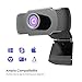 immagine 8M Mehoom Webcam 1080P con microfono, videocamera PC desktop USB 2.0 Full HD Web Camera per videochiamate, studio, conferenza, registrazione