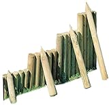Holz imprägniert Gartenpirat Palisade ø 6 cm Länge 30 cm aus Holz imprägniert zur Beetumrandung (30 cm)