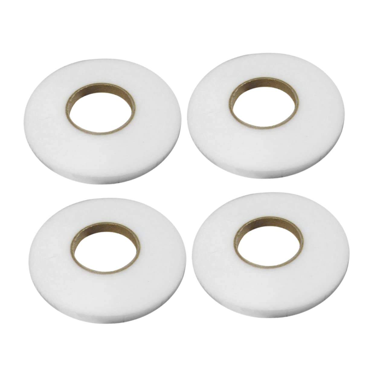 TEHAUX 8rouleaux Ruban Double Face Non Tissé Pour Vêtements Bande Thermocollante Large Blanc Pour Accessoires De Couture Et Ourlets