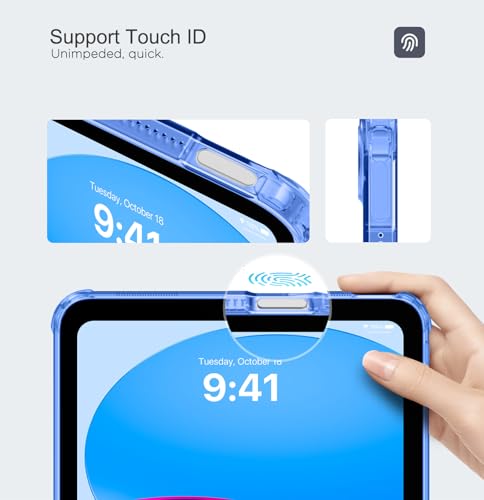 Image of MoKo Clear Case for iPad (A16) 11th Generation 2025, Ultramarine