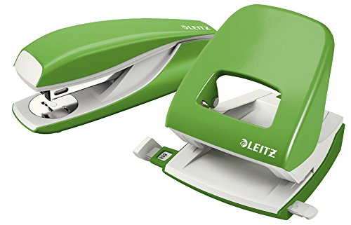 Leitz Büroheftgerät für 30 Blatt, Tacker aus Metall mit Kunststoffelementen, Inkl. 200 Heftklammern, NeXXt Serie, Grün, 55020050