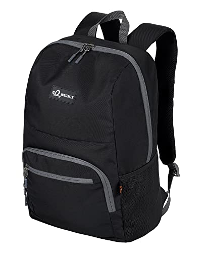 WATERFLY Casual Daypack Lightweight Backpack: 25L Padded Outdoor Day Trip Backpack for Man Woman