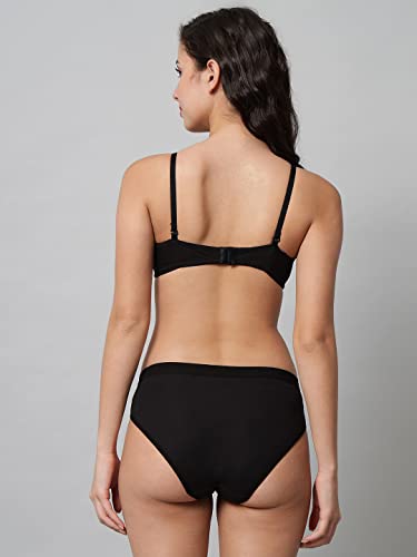 Image of CSU Women's Cotton Half Padded Non Wired Bra and Panty Set Pack of 3