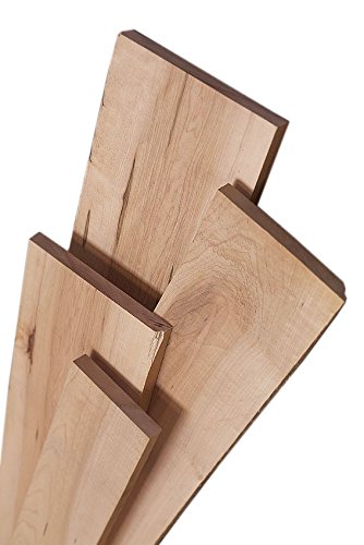 2 Hard Maple Thin Wood Boards @ 1/4 x 8 x 24 Inches. Kiln Dry Lumber