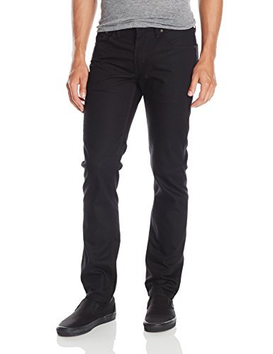 Levi's Men's 511 Slim Fit White Tab Stretch Jean, Black, 34x36