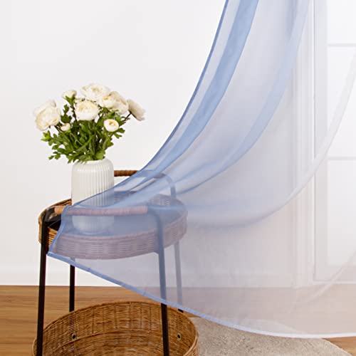 SIMPVALE 2 Pezzi Tende Trasparente - Tenda in
