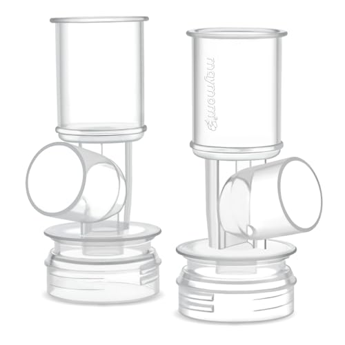 Image of Maymom MyFit Connector Set, Detachable Breast Shield Base Connectors Compatible with Selected Ameda Breast Pumps (Connector)