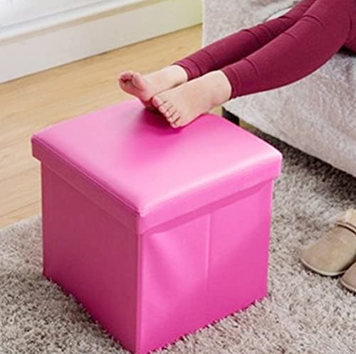 Nisuns Ot01 Leather Folding Storage Ottoman Cube Footrest Seat, 12 X 12 X 12 Inches (Green) #TOP5