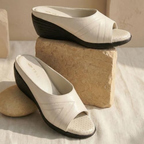 Image of TRASE Wedges for Women | Stylish Sandals for Woman | 2 Inch Wedge Heel Footwear | Ladies Office Wear