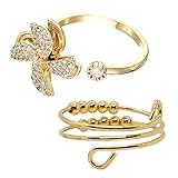 🦩3.【Ajustable】Puede ajustar fácilmente el tamaño del anillo de acuerdo con sus necesidades, adecuado para varias ocasiones. Nota: No ajuste con frecuencia el tamaño del anillo para evitar deformaciones.