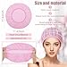 Chuarry 4 Pcs Mesh Sleep Bonnet for Sleeping Night Curly Hair Nets Sleep Caps for Women(Black, Pink)