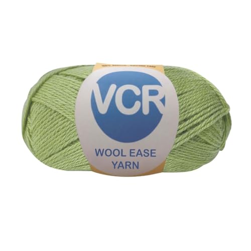 Image of VCR Dusty Green Wool Ease Yarn, 100 Grams Hank, 260 Meters Length, 100% Wool Ball for Crochet and Knitting, Suitable for Mufflers, Scarves & cowls Pack of 1