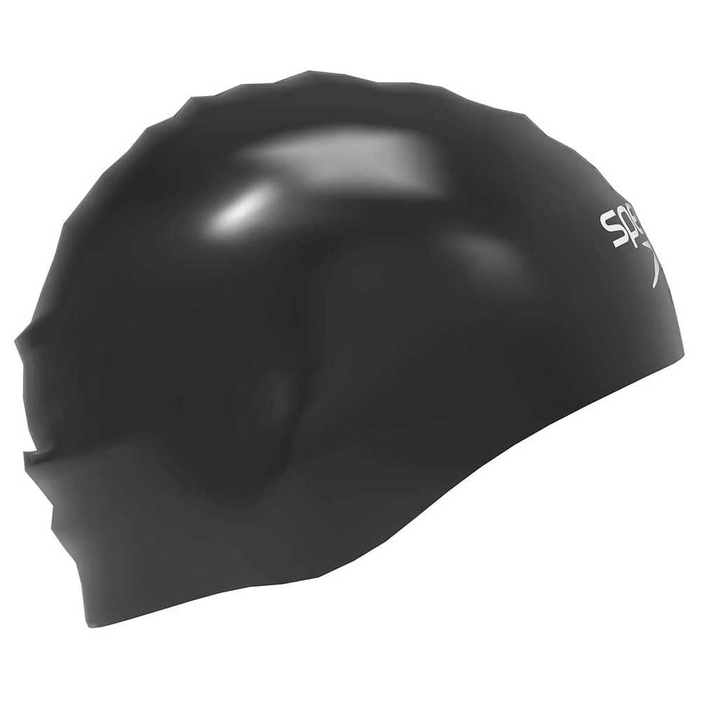Speedo Hiro Badekappe für Unisex Erwachsene, Schwarz, L