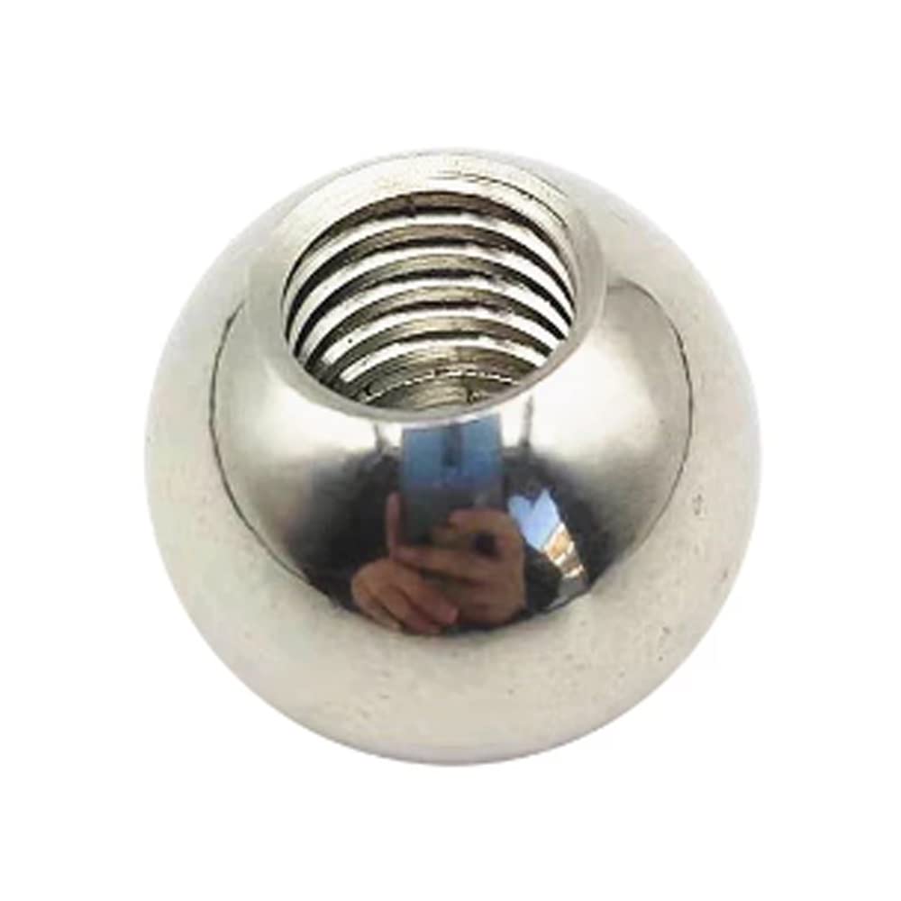 Sfera filettata M8 in acciaio inossidabile da 15 a 50 mm - Design a mezzo foro for cuscinetti meccanici, accessori hardware fai da te(50mm)