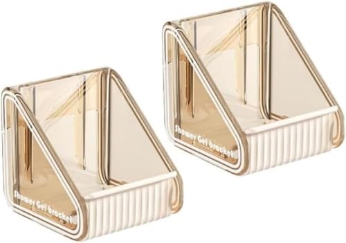 GEBYUI ノンドリル壁掛け浴室ラック 軽やかでラグジュアスなデザイン シャンプー・ボディソープ・ハンドソープ・洗剤収納 ボトル保管用 打孔不要で簡単設置 浴室用実用的収納アイテム