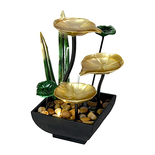 Bothyi Ornamento de fonte de água de mesa, cachoeira para relaxamento