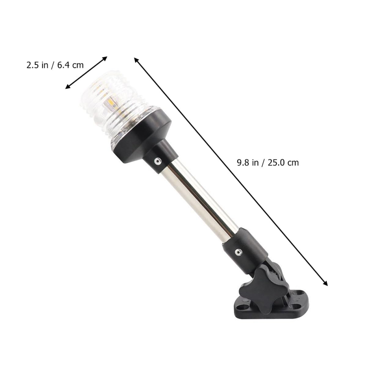 SECFOU Luce LED 12V DC 360° Acrilico e Lega di Alluminio per Barca da Pesca Yacht