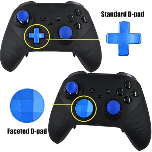 Image of 13 in 1 Accessories for Xbox One Elite Series 2 Controller,Metal Thumbsticks for Xbox Elite Controller Series 2 Core,Elite Controller Series 2 Controller Accessory Replacement Parts(All Blue)