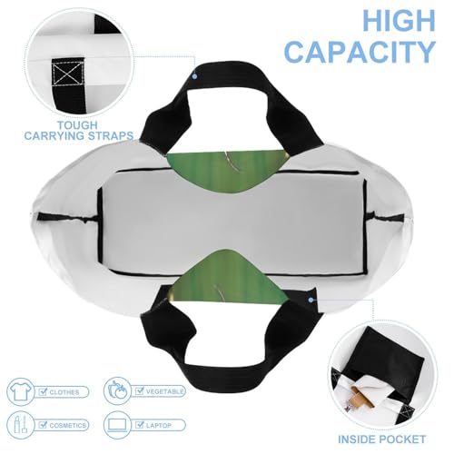 Jewel Dragonfly Beach Bag Reusable Tote Bag Foldable Grocery Bags Women Shopping Bags for Daily Essentials4