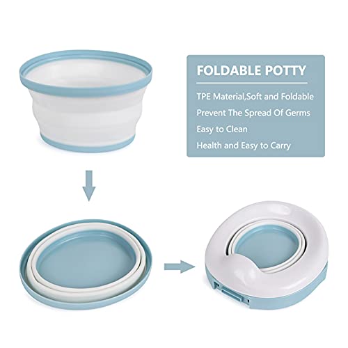 JYDZSW Kids Potty Pot Draagbare Siliconen Training Seat 3in1 Multifunctionele Reizen Toilet Seat Opvouwbare Kinderen… - Afbeelding 7