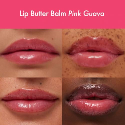 Image of Summer Fridays Lip Butter Balm Summer Fruit Trio - Tinted Hydrating Lip Balm for Instant Moisture + Glassy Shine - Vegan Skincare Makeup with Shea Butter - Set Includes Pink Guava, Poppy, + Cherry