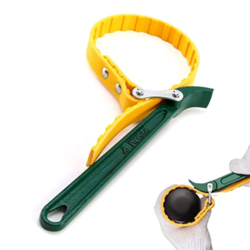 Einstellbare Strap Wrench, Ölfilter Schraubenschlüssel, Multifunktionale Gurtschlüssel, Gummi Gürtel Spanner Schraubenschlüssel, für Installation and Repair von Motor,Generatoren, Schiffen, Pipeline