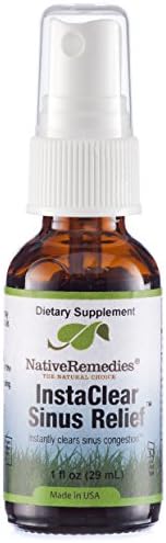 InstaClear Sinus Relief - All Natural Herbal Supplement for Clear, Healthy Sinuses During Colds, Allergies or Hay Fever - 29 ml