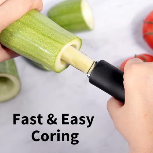 Jalapeno-Pepper-Corer-ZucchiniCucumber-Corer-Set-of-2-Newness-Stainless-Steel-Core-Deseeder-Kitchen-Tool-with-Serrated-Slice-and-Rubber-Handle-Easy-for-Seed-Remover-or-Slice-off-Vegetables-tops