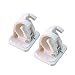 ROOS A Pair of Bathroom Wall Round Rod Hook 3M Stick Hook