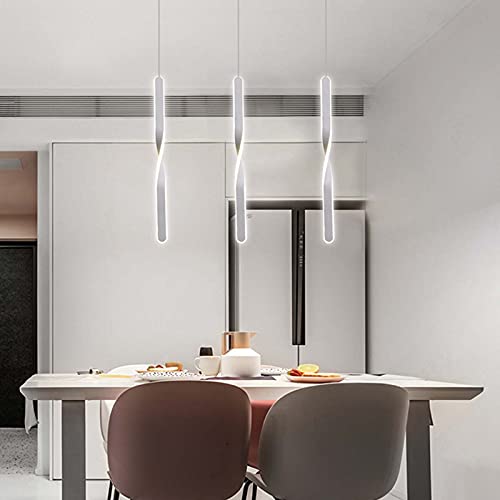 Lampe suspendue LED 3000K à hauteur réglable en acrylique - 4