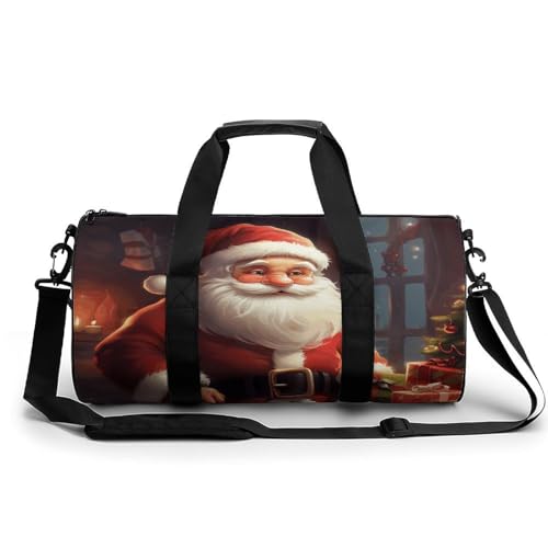 Sac de sport cylindrique 45 cm, sac de gym imprimé haute définition multi-usage