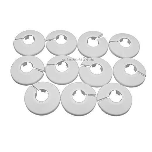 Heizkörper Klapprosetten, weiß, 12mm – 10 Stück