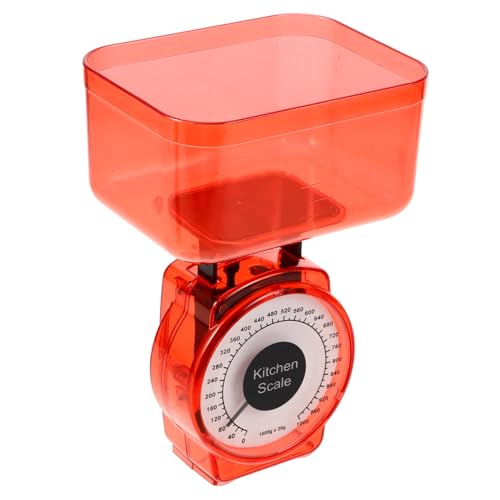 BAZEITFLOW Báscula Mecánica De Alta Precisión Para Cocina, Balanza De Repostería De 1 Kg, Sin Pilas, Plástico Resistente, Uso Profesional En Tiendas y Restaurantes