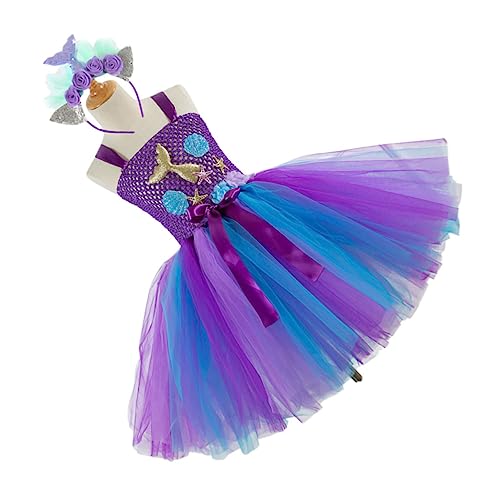 Healvian Vestido De Princesa Estilo Con Falda De Tul Para Niñas Disfraz De Cosplay Para Fiesta De Cumpleaños Talla Años Material De Gasa