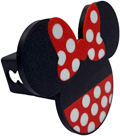 Minnie Mouse Cookie Trailer Hitch Cover, Rugged Plastic, Fits 2"