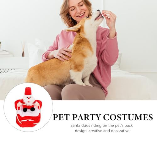 Disfraz para perros Santa Claus M rojo miniatura 7