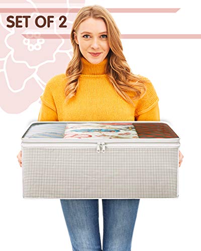 Cozy Casa Large Capacity Comforter Storage Bags for Comforters and Blankets-- Clothes Organizer