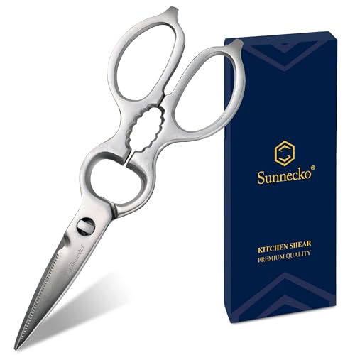 Sunnecko Heavy Duty Micro Serrated Shears