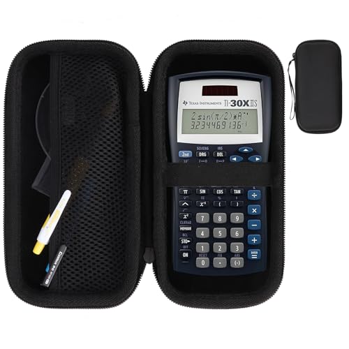 RIYADAone Hard Case Replacement for Texas Instruments TI-30XIIS TI-30XS TI-30Xa TI-36X Pro Scientific Calculator Case Only (Black Case)