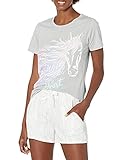 Little Blue House By Hatley Women's Animal Pajama Tees, Wild at Heart, X-Small