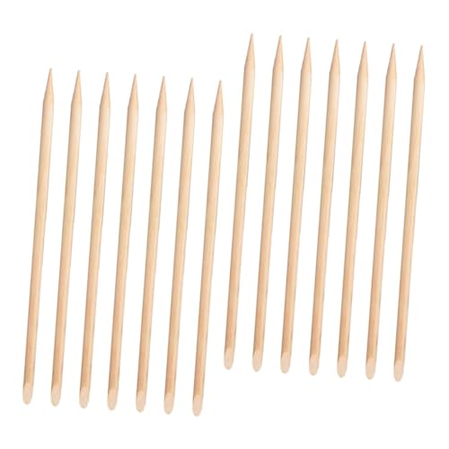 SOESFOUFU Cuticle Wood Stick Nail Pusher Remover 100pcs Manicure Supplies Nail Art Tools for Home Salons