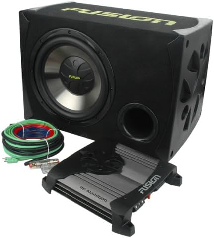Fusion Reactor RE-PK2120 Dual 12-Inch Bass Pack Complete with 900W Amp and Wiring Harness
