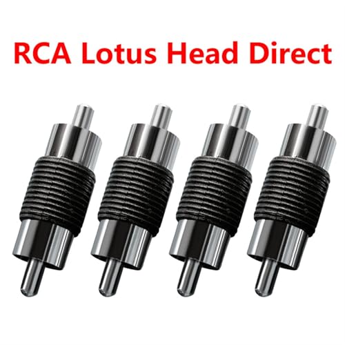Conector RCA macho a macho de níquel para una conversión de audio sin pérdidas 4