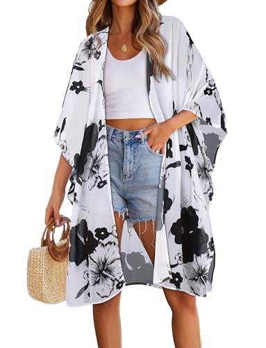 Image of Swimsuit Coverups for Women Sarong Beach Bikini Wrap Sheer Short Skirt Chiffon Scarf for Swimwear
