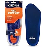 Airplus Gel Orthotic 3/4 Length Comfort and Stability Shoe Insoles for Men or Women