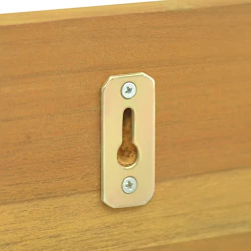 Estantes de Pared de Madera Maciza de Teca