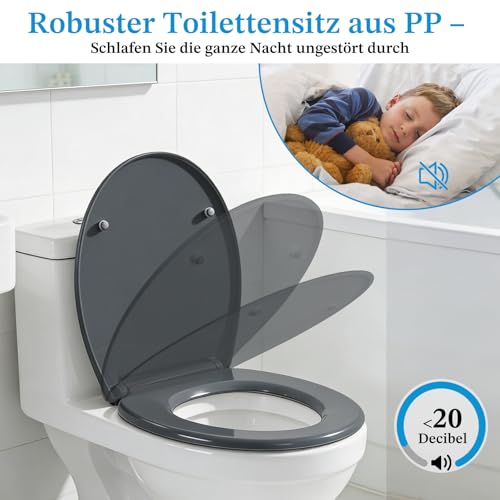 Abattant WC clipsable à fermeture en douceur et frein de chute innovant