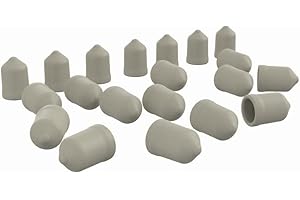 Closetmaid 20-Pack Nickel Wire Shelf End Caps for 4 Gauge Wire