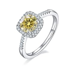 Yellow Moissanite Rings